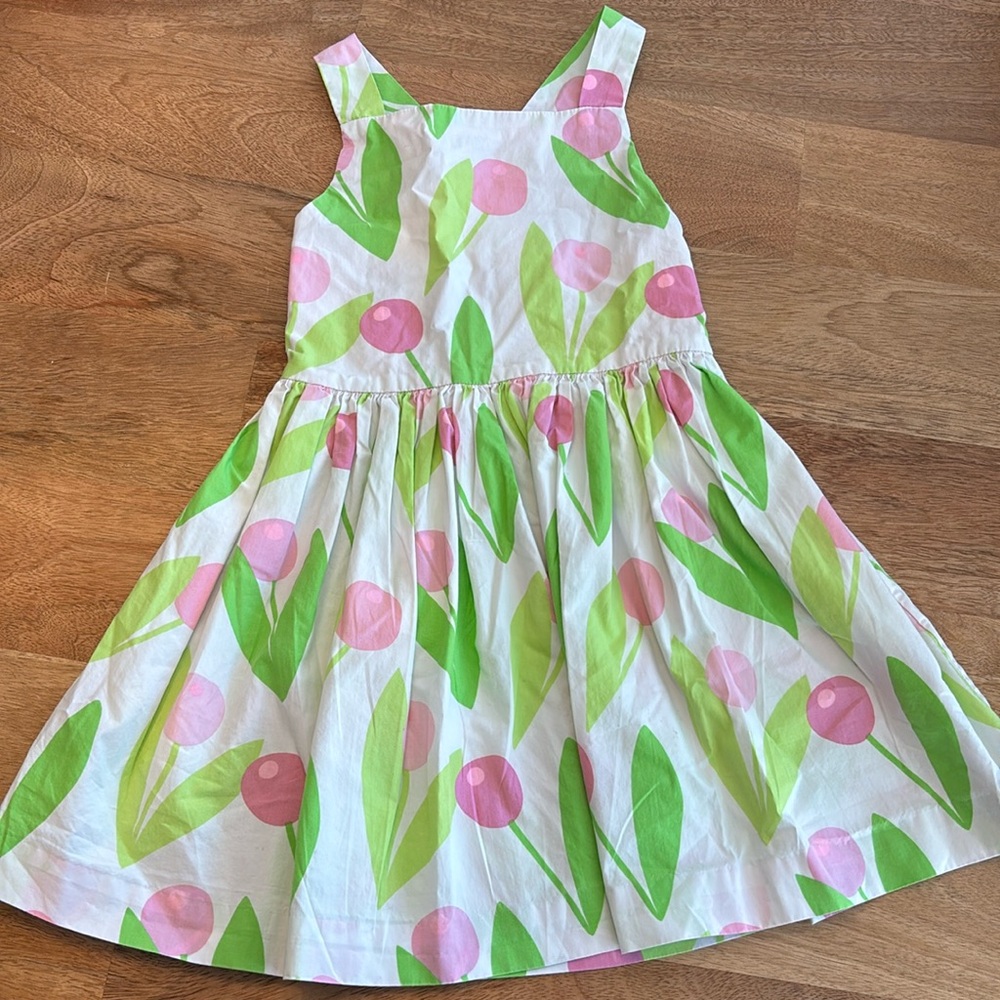 Jacadi cross back floral dress